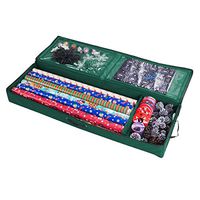 30" Wrapping Paper Ribbon and Bows Organizer Green Plastic