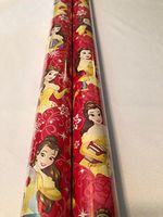 Holiday Christmas Gift Wrapping Paper - 1 Roll: 60 sq Ft - 2017 Design (Disney Beauty and the Beast - Belle)