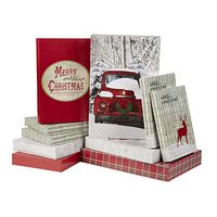Traditional Christmas Gift Boxes, 10 Pack