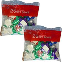 Berwick 50 Count Christmas/Holiday Peel n' Stick Gift Wrap Bows (50 Bows)