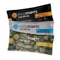 Fourpoints Tactical Bar Sampler Pack, High Protein, Gluten Free, Meal Replacement, 300 Calories, (2.65oz Bars, Box of 3)
