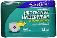 SureCare Plus Protective Underwear, Heavy Absorbency, Small/Medium, Pack/20