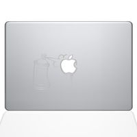 The Decal Guru Graffiti Apple Spray Can Decal Vinyl Sticker, 13" MacBook Air, Silver (1637-MAC-13A-S)
