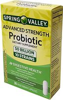 Spring Valley Advanced Strength Probiotic, 50 Billion, 30 Vegetarian Capsules