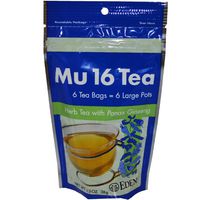 Eden Foods Mu 16 Tea with Panax Ginseng -- 6 Tea Bags