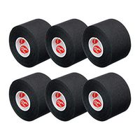 Cramer Team Color Athletic Tape, Easy Tear Tape for Ankle, Wrist, & Injury Taping, Protect & Prevent Injuries, Promote Healing, Athletic Training Supplies, 1.5" X 10 Yard Roll, Colored AT Tape, Pack of 6, Black