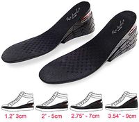 Height Increase Insoles, 4-Layer Orthotic Heel Shoe Lift kit with Air Cushion Elevator Shoe Insole Lifts Kits Inserts for Men & Women Taller Insoles 1.2" to 3.5" Variable Height Adjustable