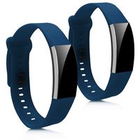 kwmobile Silicone Watch Strap for Huawei Band 2 / Band 2 Pro - 2X Fitness Tracker Replacement Band Wristband Bracelet Set with Clasp