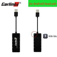 Carlinkit USB Wired Carplay Dongle Mini Smartphone Link Receiver Adapter Compatible for Android headunit Car Android Auto Navigation Multimedia Player Support Touchscreen and Voice Control