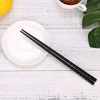 Libobo 1 Pair Japanese Chopsticks Alloy Non-Slip Sushi Chop Sticks Set Chinese Gift (A)