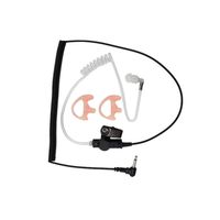 Lsgoodcare 3.5mm 1 Pin Surveillance Plug Receiver/Listen Only Covert Acoustic Coil Tube Earpiece Headset for 2 Way Radio Transceivers+ Soft Rubber Replacement Earmold Earbud Small Pink Left Right