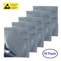 Premium Antistatic Bag (25.5X40cm/10X16inches) ESD Shielding Anti Static Bags Plastic Static-Free Storage for Motherboard Video Card LCD Screen with Label (10X(25.5X40cm/10X16inches))