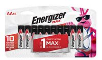 Energizer AA Batteries, Max Alkaline, 16 Count