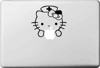 SoCool - Hello Kitty Nurse - Vinyl - 5.5" wide (color: BLACK) decal laptop tablet skateboard car windows stickers