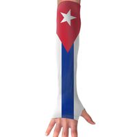 LAPAD7 Flag Of Cuba Arm Sleeve Cooling Arm Compression Outdoor Cycling Bicycle Arm Long Sleeve For Adults Kids Youth