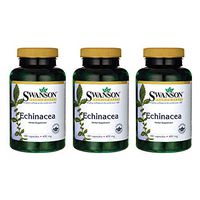 Swanson Echinacea 400 Milligrams 180 Capsules (3 Pack)