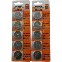 Powertron (10) CR2430 Lithium Watch Batteries Battery