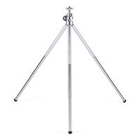 SharingMoment Lightweight Mini Foldable Tripod with Ball Head/Small Tabletop Tripod Mount Stand Phone Holder/Portable Travel Desktop Tripod for iPhone/Logitech Webcam/Camera/Pico Projector-Silver