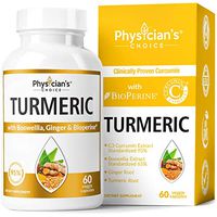 Organic Turmeric Curcumin C3 Complex - Bioperine Black Pepper, Boswellia & Ginger (Clinically Proven C3 Turmeric) 95% Standardized Curcuminoids - Inflammation & Joint Supplement, 60 Capsules
