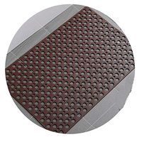 GHHZZQ Non-Slip Bathtub Mat Round Hole Suction Cup Bathroom Rugs PVC Foot Pad Household, 4 Colors, 0.7 cm Thick, Multiple Sizes (Color : Brown, Size : 88x40cm)