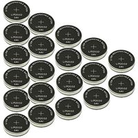 2032 LIR2032 3.6V 40mAh Lithium-ion Rechargeable Button Cell Battery 20Pcs