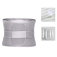 ZXT Comfortable Breathable Fixed Belt, Lumbar Disc Herniation Tractor Lumbar Muscle Strain Belt Belt Breathable Fixed Belt (Color : Gray, Size : M)