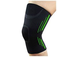 PU Health Pure Acoustics Day Glow Light Compression Infrared Knee Support Brace, Green, 113.398 Gram