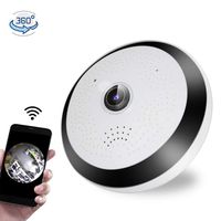 Panoramic Camera Wide Angle 360   ° 1080P Full HD Monitor WiFi Network Wireless Webcam House Security System