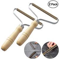 Portable Lint Remover, Clothes Fuzz Shaver - Reusable Double Sided Lint Remover Travel Brush for Removing Lint Pet Hair Dust in Clothes and Furniture (2 Pack)
