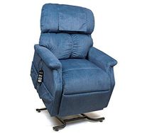 Golden Technologies MaxiComfort Dual Motor Comforter Lift Chair Infinite Position Recliner PR-505M Medium MaxiComforter with Heat and Massage - Admiral Blue Fabric - In-Home Delivery