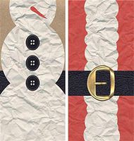 HomArt - Match Box Set of 2 - Snowman & Santa