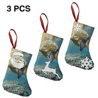 Christmas Stockings Gift Bag Small Sea Turtle Designer for Funny Xmas Party