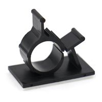 Baomain Adjustable Cable Clips self-Adhesive Backed Nylon Wire Black 25 Pack