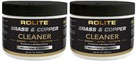 Rolite Brass & Copper Cleaner (1lb) Instant Cleaning & Tarnish Removal on Railings, Elevators, Fixtures, Hotels, Cruise Ships, Buildings 2 Pack