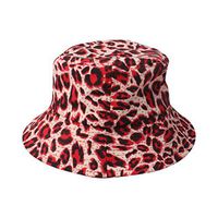 Lataw Adult Cap Sun Hat Unisex Fashion Daily Leopard Outdoor Leopard Fishing Hunting Hiking Travel Casual Pot Bucket Comfort Hats