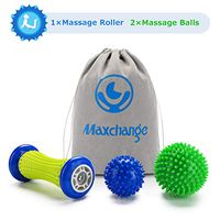 Plantar Fasciitis Roller Foot Massage Ball-Foot Massager Ball Set, 1 Foot Roller and 2 Spiky Massage Balls Deep Tissue, for All Over Body Trigger Point Therapy/Muscle Recovery/Stress Relief