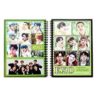 EXO K-Pop Boy Group A5 Spiral Lined Notebook Note Pad Ver 4