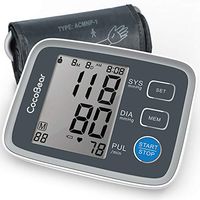 Blood Pressure Monitor CocoBear Upper Arm Digital Automatic BP Monitor for Home Use, 2 * 90 Memory Storage Adjustable Cuff Batteries Included FDA/RoHS Certified