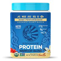 Sunwarrior - Warrior Blend, Plant Based, Raw Vegan Protein Powder with Peas & Hemp, Vanilla, 15 Servings