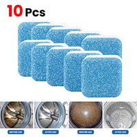 Bigens Washing Machine Tank Cleaning Piece Descaling Effervescent Tablets Effective Descaling Detergent 20pcs/10pcs