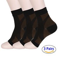 HMILYDYK Plantar Fasciitis Socks Foot Care Compression Sleeve with Arch Support for Eases Swelling & Heel Spurs, Ankle Brace Support, Increases Circulation, Relieve Pain Fast(3 Pairs)