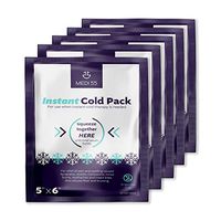 Instant Cold Packs | Disposable Cold Compress Therapy Instant Ice Pack for Injuries, First Aid, Pain Relief for Tooth Aches, Swelling, Sprains, Bruises, Insect Bites | Pack of 24 (5" x 6")