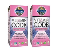 Vitamin Code 50 & Wiser Women Raw, Whole-Food Blend with Select Nutrients Supporting Heart, Bone and Breast Health (120 Vegetarian Capsules) Pack of 2