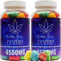 2 Pack Fantasy Organic Hemp Gummies 4500MG -75MG Per Gummy Bear with Premium Herbal Extract | Natural Candy Supplements for Pain, Anxiety, Stress & Inflammation Relief | Promotes Sleep & Calm Mood