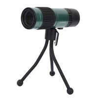 Serounder Monocular Telescope, 15-75x21 Zoom HD Flexible Focus Mini Portable Optical Single Telescopes with Tripod for Bird Watching Hiking Concerts(Green)