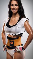 Suntek Sport Faja Workout Slimming Belt for Back Pain and Lumbar Support-Orange-XLarge