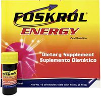Foskrol Energy - 10 Count Vials - Powerful B Complex for Healthy Energy Support - Biokemical