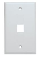Shaxon BM303WP1-25A 1 Port Keystone Wall Plate, White, 25 Piece