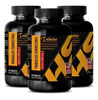 Testosterone Supplements for Men - Premium TRIBULUS TERRESTRIS Extract 1000 Mg - Tribulus Pills - 3 Bottle 270 Tablets