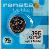 Renata 395 Button Cell watch battery, 5 Batteries